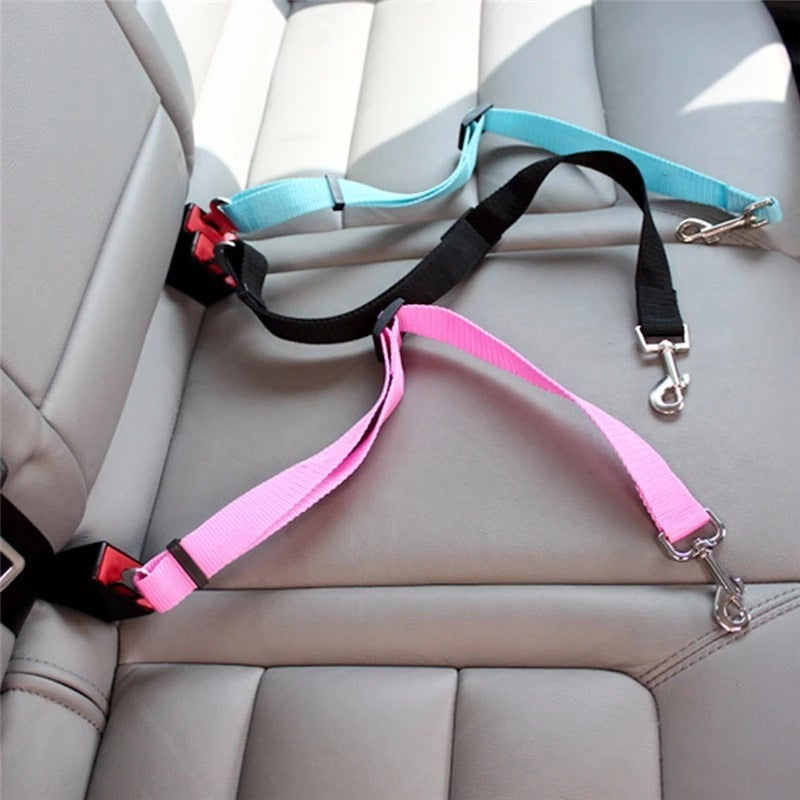 RuffRoamer SafeStrap™ — Adjustable Pet Car Seat Belt Harness