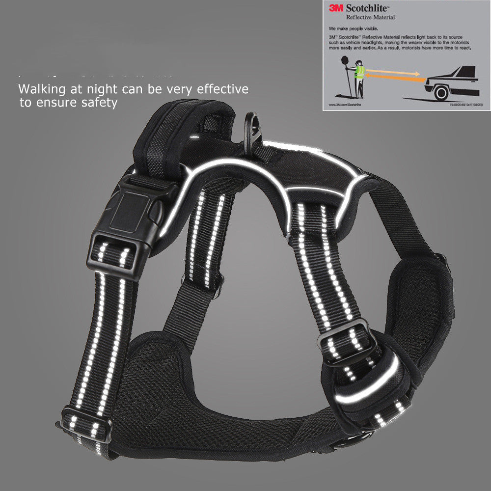 RuffRoamer™ Dog Harness No Pull Breathable Reflective Pet Harness Vest