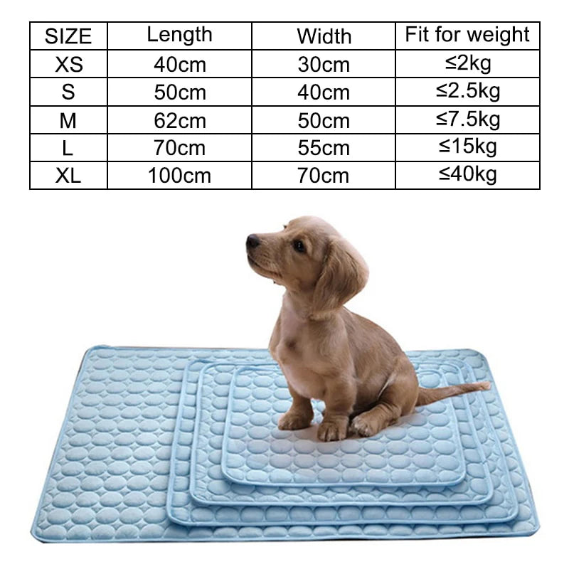 RuffRoamer ChillPad™Summer Cooling Mats Blanket Ice Bed for Dogs