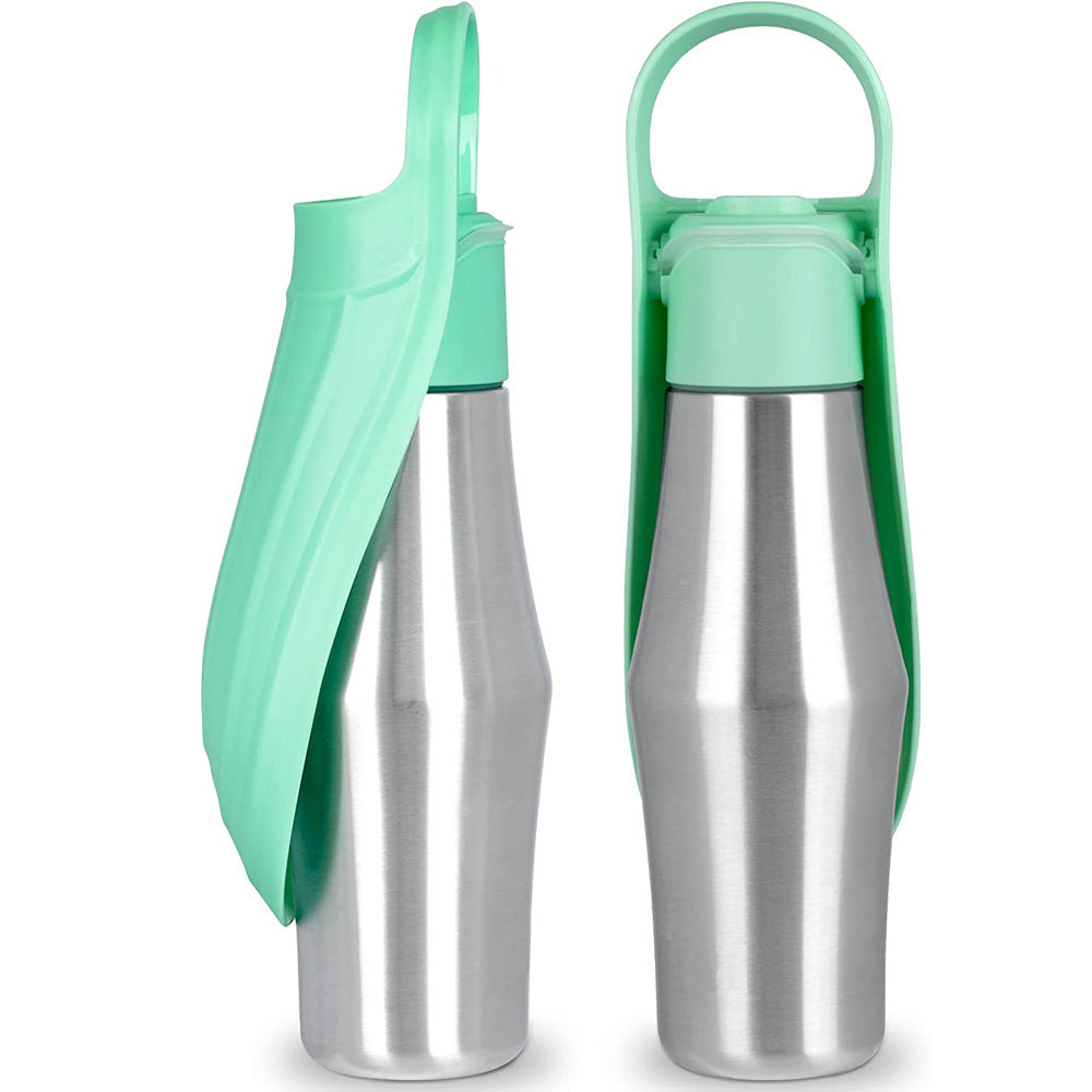 RuffRoamer™ Premium Stainless Steel Dog Water Bottle (500ml)