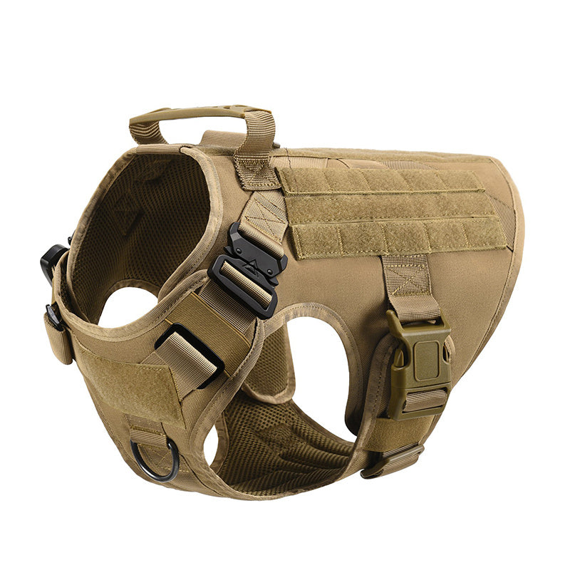 RuffRoamer™ Tactical Adventure Harness – Military-Style Heavy-Duty Vest for Large Dogs