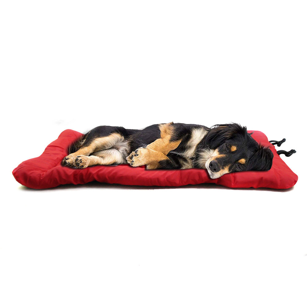 RuffRoamer RollRest™ — Portable Roll-Up Travel Dog Cushion
