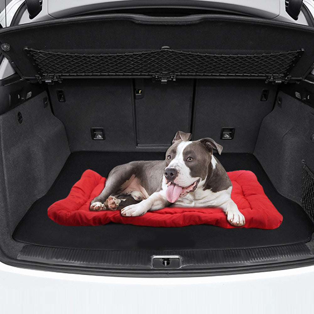 RuffRoamer RollRest™ — Portable Roll-Up Travel Dog Cushion